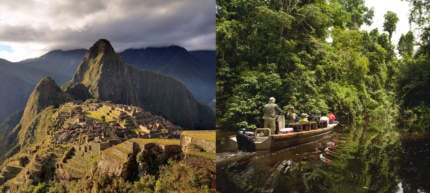 Cusco to Iquitos luxury amazon river cruises Aria Amazon Machu Picchu
