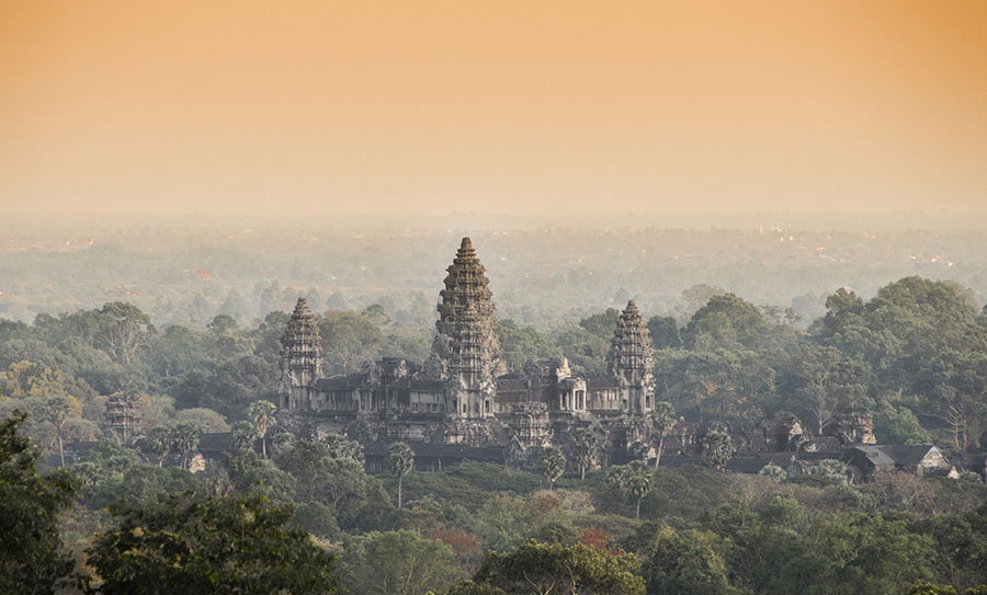 The Angkor Wat in Cambodia
